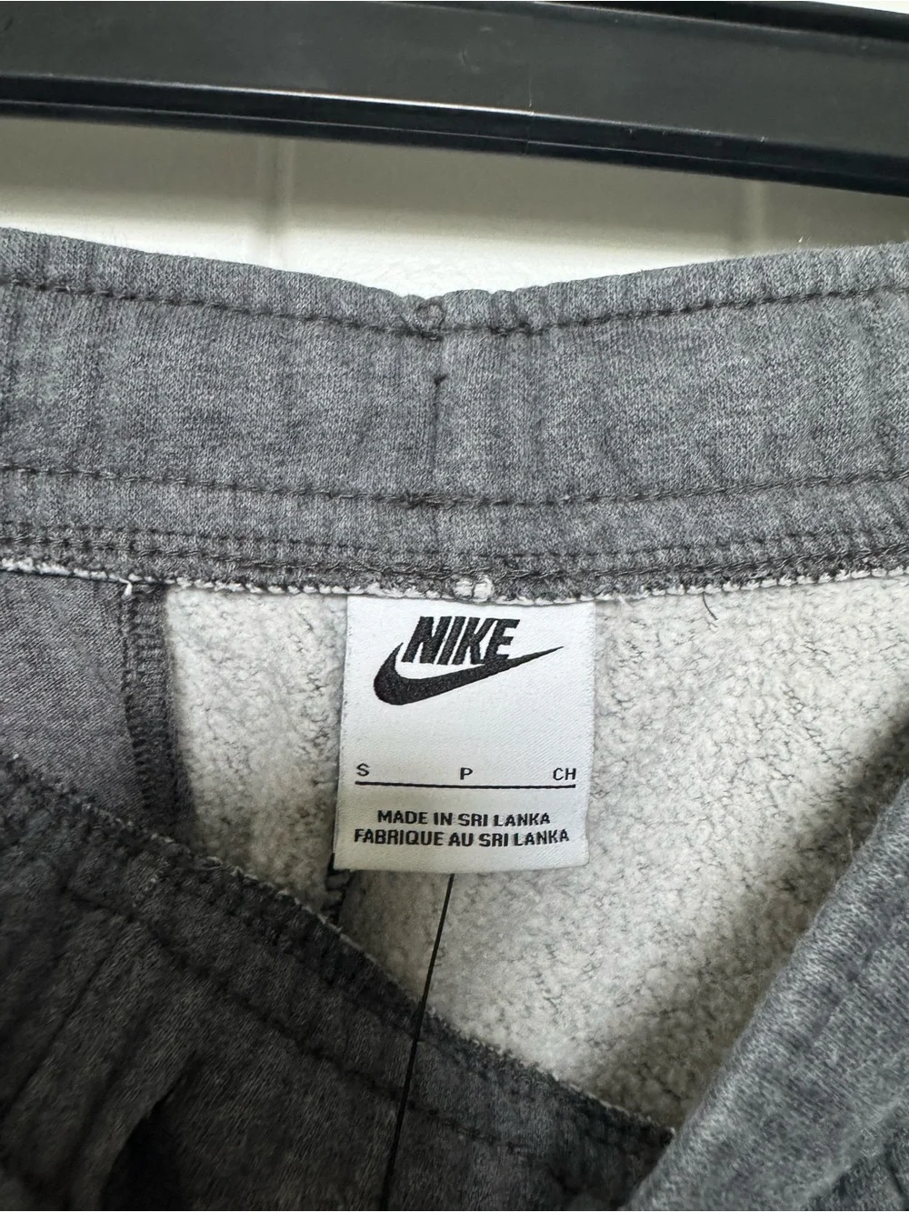 Nike Gray Fleece Joggers for with Drawstring